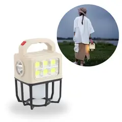 GENERICO - Luz Led Solar Portátil Tienda Camping 3 Modos de Luz