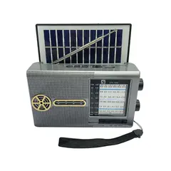 GENERICO - Radio Solar Bluetooth KTF-1480 con Panel Solar y Linterna