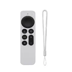 GENERICO - FUNDA FORRO PROTECTOR CONTROL APPLE TV 2DA Y 3RA GENERACIÓN, BLANCO