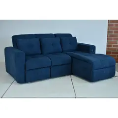 ELITE LIVING - SOFA CAMA RINCONERO BOURBON AZUL