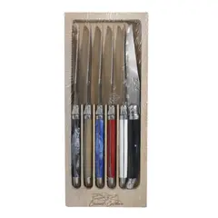 LAGUIOLE - Premium - Clermont Cutellerie Cuchillo de carne, 6 piezas