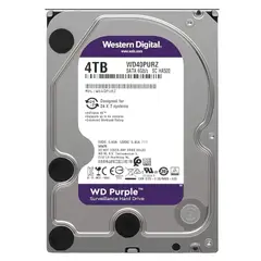 WESTERN DIGITAL - Disco Duro 4TB WD Purple SATA 35” para Videovigilancia PC