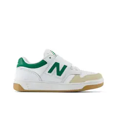 NEW BALANCE - Tenis Deportivos 480 Blanco/Verde Niños