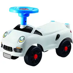 JUGANDO Y EDUCANDO - Carro Montable Sin Espaldar Blanco Para Niños