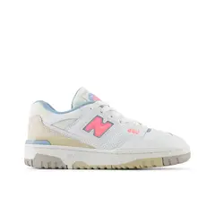 NEW BALANCE - Tenis Deportivos 550 Original Blanco/Rosa Niños