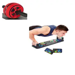 SKY - Rueda Abdominal Ab Roller + Tabla Push Up Flexiones Pecho
