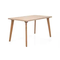 VENECIA - Mesa de Comedor Lugo Matiz 138x80x76 cm Oasis Matiz Caoba