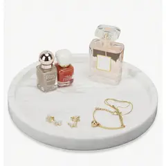 GENERICO - Bandeja Decorativa De Silicona Con Patrón De Mármol