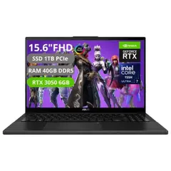 ASUS - Portátil Gamer Vivobook intel Core Ultra 7 Ram 40gb Ssd 1tb RTX 3050 6gb 15,6 OLED FHD