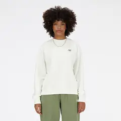 NEW BALANCE - Sueter Marca Sport Ess Original Blanco Mujer