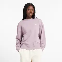 NEW BALANCE - Sueter Marca Sport Essential Original Lila Mujer