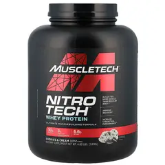MUSCLETECH - Proteína Nitro-Tech Whey de 4lb de Cookies and Cream