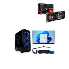 COMPUMAX - PC Gamer AMD Ryzen 5 5600GT + RX 6600 8GB + Monitor 24" 120Hz + Combo Gamer