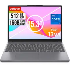 LENOVO - PORTATIL SLIM INTEL CORE I7 13620H SSD 512GB RAM 16GB DDR5 15,3 WUXGA
