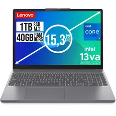 LENOVO - PORTATIL SLIM INTEL CORE I7 13620H SSD 1TB RAM 40GB DDR5 15,3 WUXGA