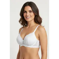 LILI PINK - Brasier gold estilo 3/4 en encaje copa "b"