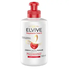 LOREAL PARIS - Crema Para Peinar Reparacion Total 5 Elvive 300ML