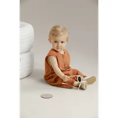 BABY SAMUU - Enterizo Lino Natural con Botones - Gael