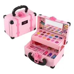 GENERICO - Set Maquillaje Niñas Baúl Juguete Infantil Belleza Brillos