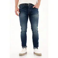 TENNIS - Jean Skinny con desgastes azul oscuro para hombre