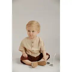 BABY SAMUU - Conjunto de Camisa y Short de Lino Fresco - Noah