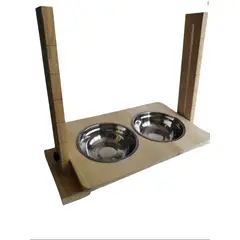 GENERICO - Comedero elevado ajustable para perros