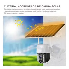 AWEI - Camara de seguridad con panel solar giro 360º Robotica PTZ