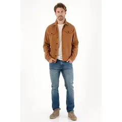 TENNIS - Jean Nudy con efecto craquelado azul para hombre