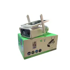 AWEI - Camara de seguridad con panel solar giro 360º Robotica PTZ