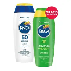 TANGA - Bloqueador SPF 50 130 ml + Gel 130 g