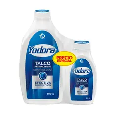 YODORA - Combo Talco Desodorante 300 G + 90 G