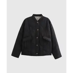 VANN - Cazadora Animal Print Para Mujer Negro