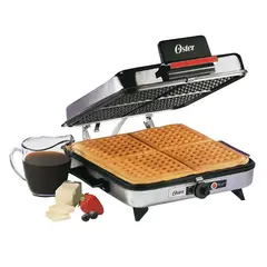 OSTER - Plancha Sandwichera 3 en 1 Plateado
