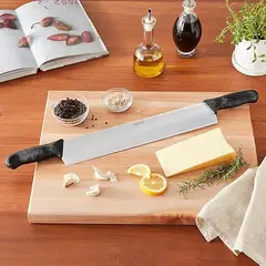 WINCO - Cuchillo Doble de Queso 15 Marca Mango Plástico Multiuso