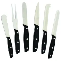 WINCO - Set de cuchillos para queso KCS-6 con mango POM