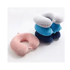 GENERICO - Almohada de Viaje en Forma de U - Azul Oscuro
