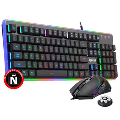 REDRAGON - Combo Gamer Teclado Semi-mecánico K509 + Mouse M601