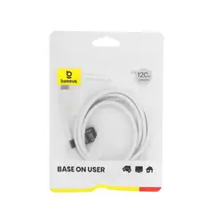 GENERAL - Cable Baseus Lightning A C 1M Blanco