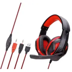GENERICO - Diadema Gamer con Doble Plug para PC AMD-06