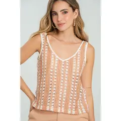 RAGGED - Blusa en tejido antonia Blush