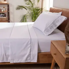 DISTRIHOGAR - Juego de Sábanas Hotel Experience 300 Hilos Polialgodón Coastal Extradoble