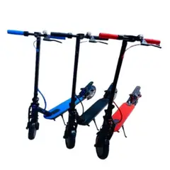 INFANTILES CAJUROMIX - Patineta Azul Eléctrica Portátil Con Amortiguador Frontal