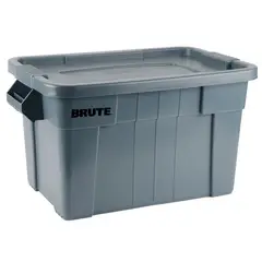 RUBBERMAID - Caja Brute Tote con Tapa 75.7 L Gris FG9S3100GRAY