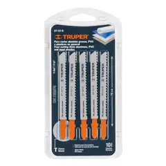 TRUPER - Juego De 5 Seguetas Zanco T 8tpi Para Sierra Caladora