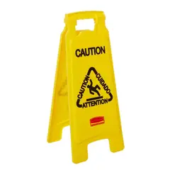 RUBBERMAID - Señal de Prevención Piso Mojado 63 cm Amarillo