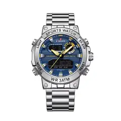 NAVIFORCE - Reloj 9237 Hombre Deportivo Militar Digital LED Original