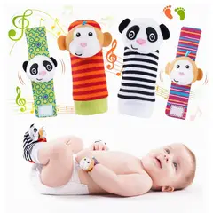 MUNDO BEBE - Sonajeros Bebés Manos Y Pies Medias Y Manillas Estimulación