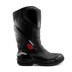 VENUS - Botas De Caucho Para Motociclista Color Negro Ref Racing Vmr