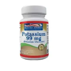 HEALTHY AMERICA - GLUCONATO DE POTASIO 99MG X 100 TABLETAS