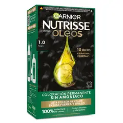 GARNIER - Nutrisse Óleos de en tono negro